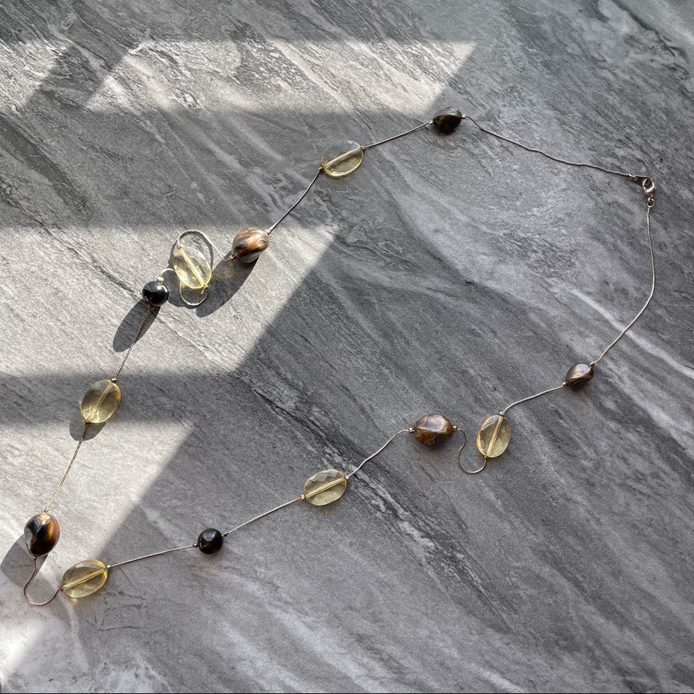 Stone and Bead Necklace